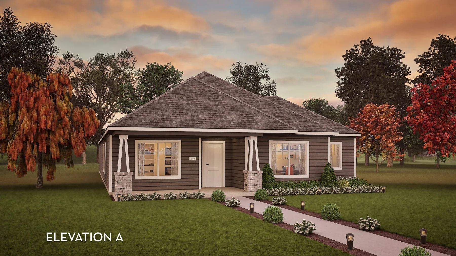 Builder rendering of a CastleRock Communities home in Brooklands, Hutto