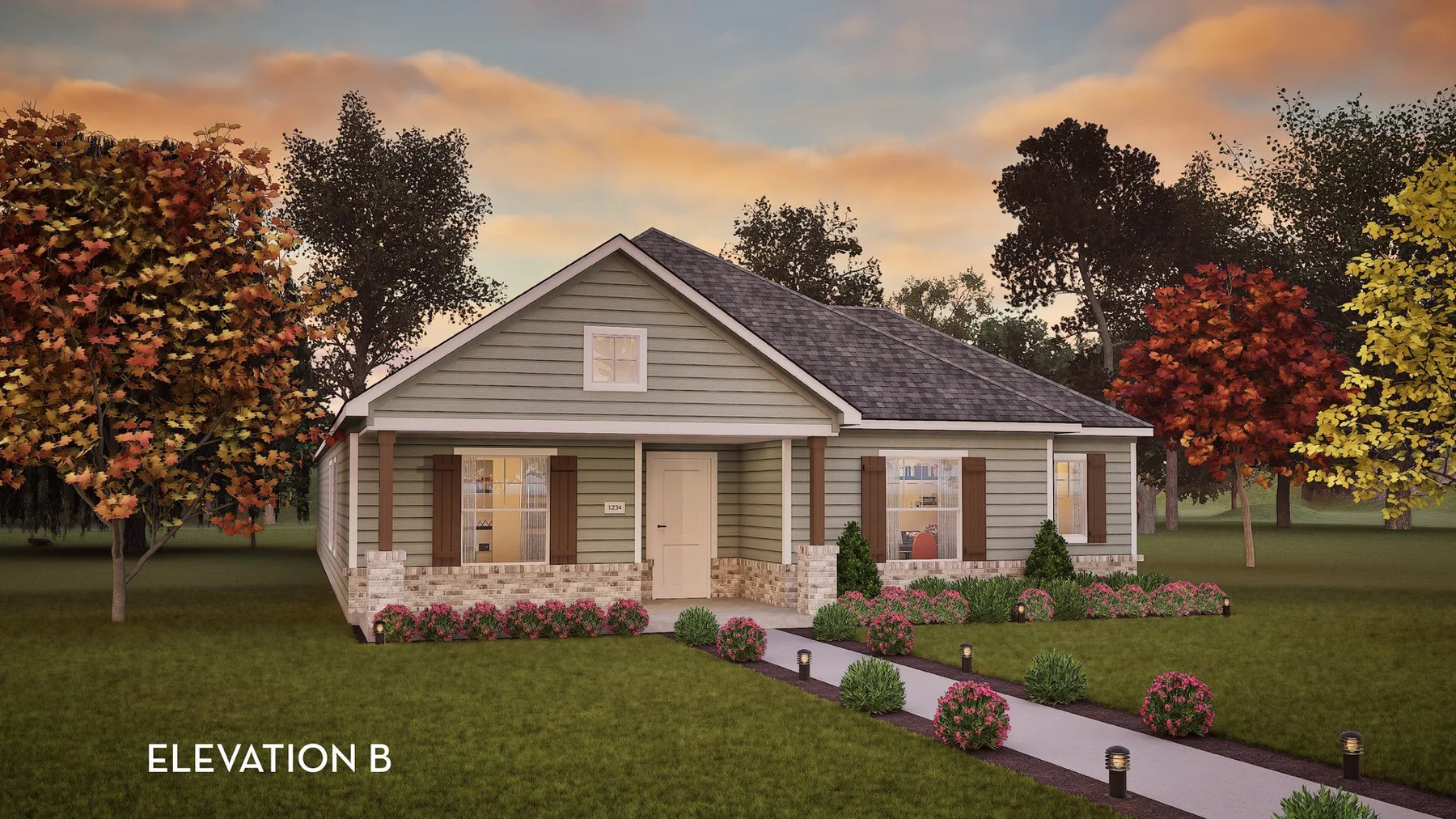 Builder rendering of a CastleRock Communities home in Brooklands, Hutto