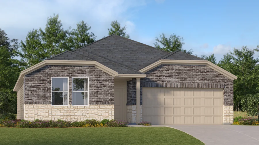 Builder rendering of a Lennar home in Cotton Brook, Hutto