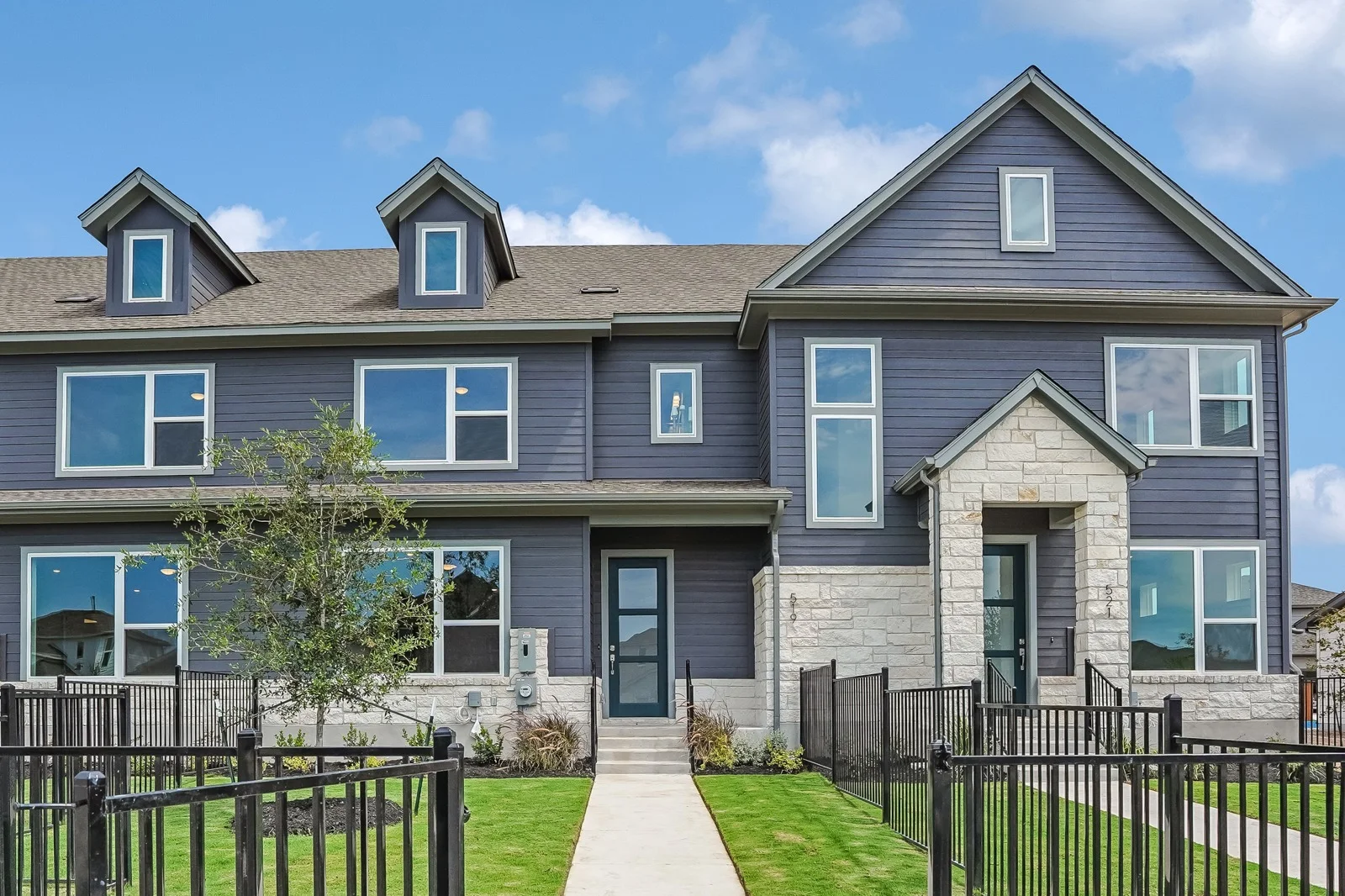 Exterior of a David Weekley Homes home in Emory Crossing, Hutto