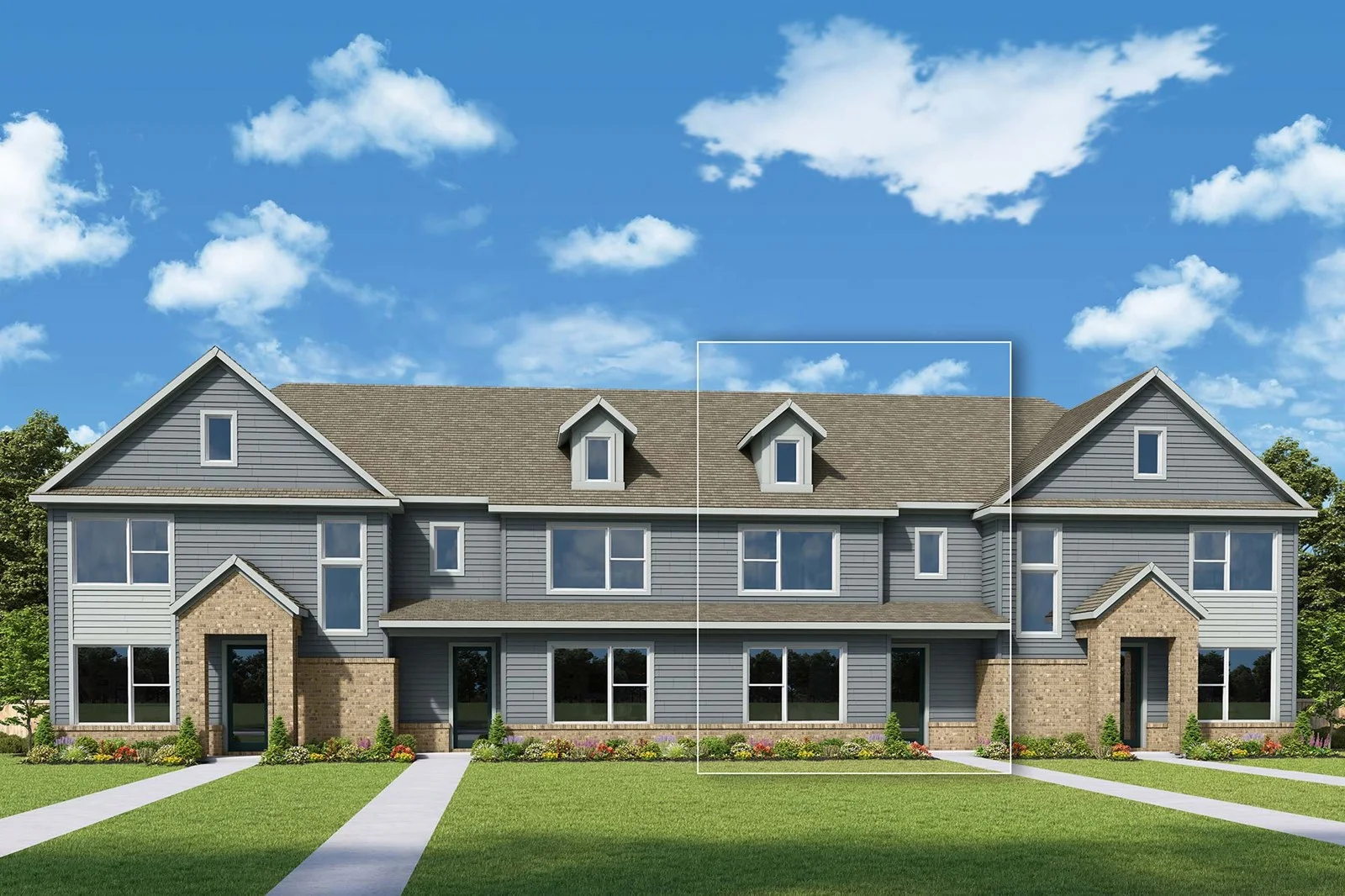 Builder rendering of a David Weekley Homes home in Emory Crossing, Hutto