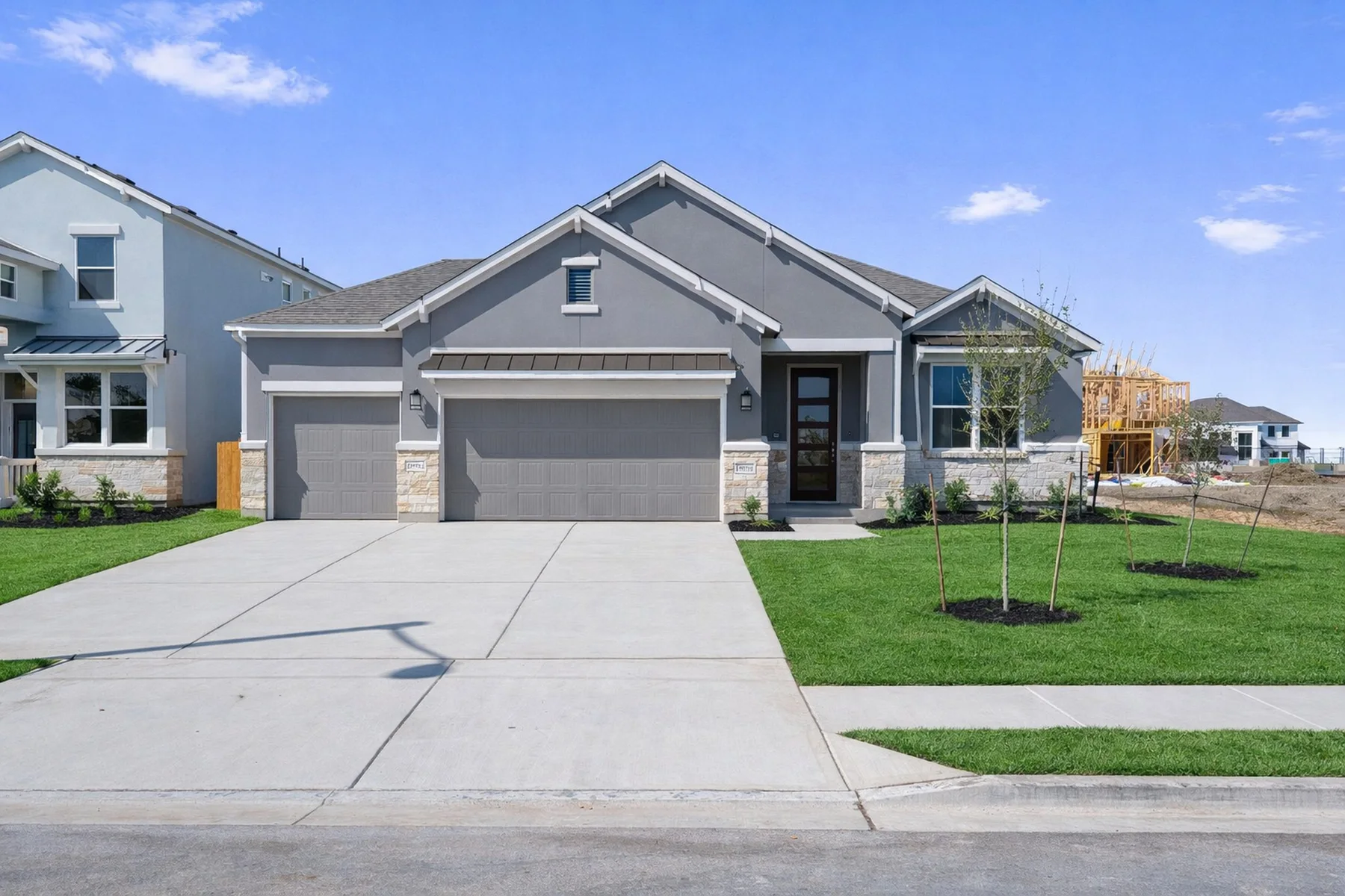 Exterior of a Saratoga Homes home in Enclave at Cele, Pflugerville