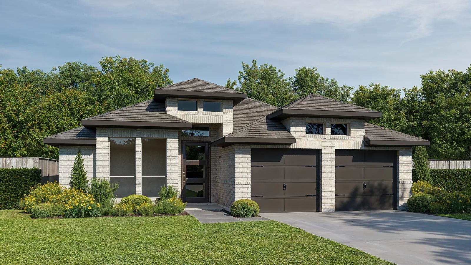 Builder rendering of a Perry Homes home in Flora, Hutto