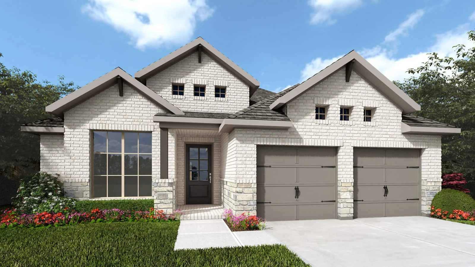 Builder rendering of a Perry Homes home in Flora, Hutto