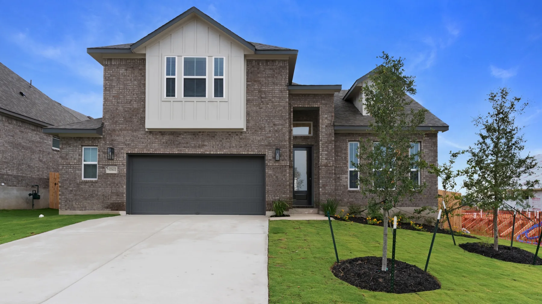 Exterior of a Chesmar Homes home in The Grove at Blackhawk, Pflugerville
