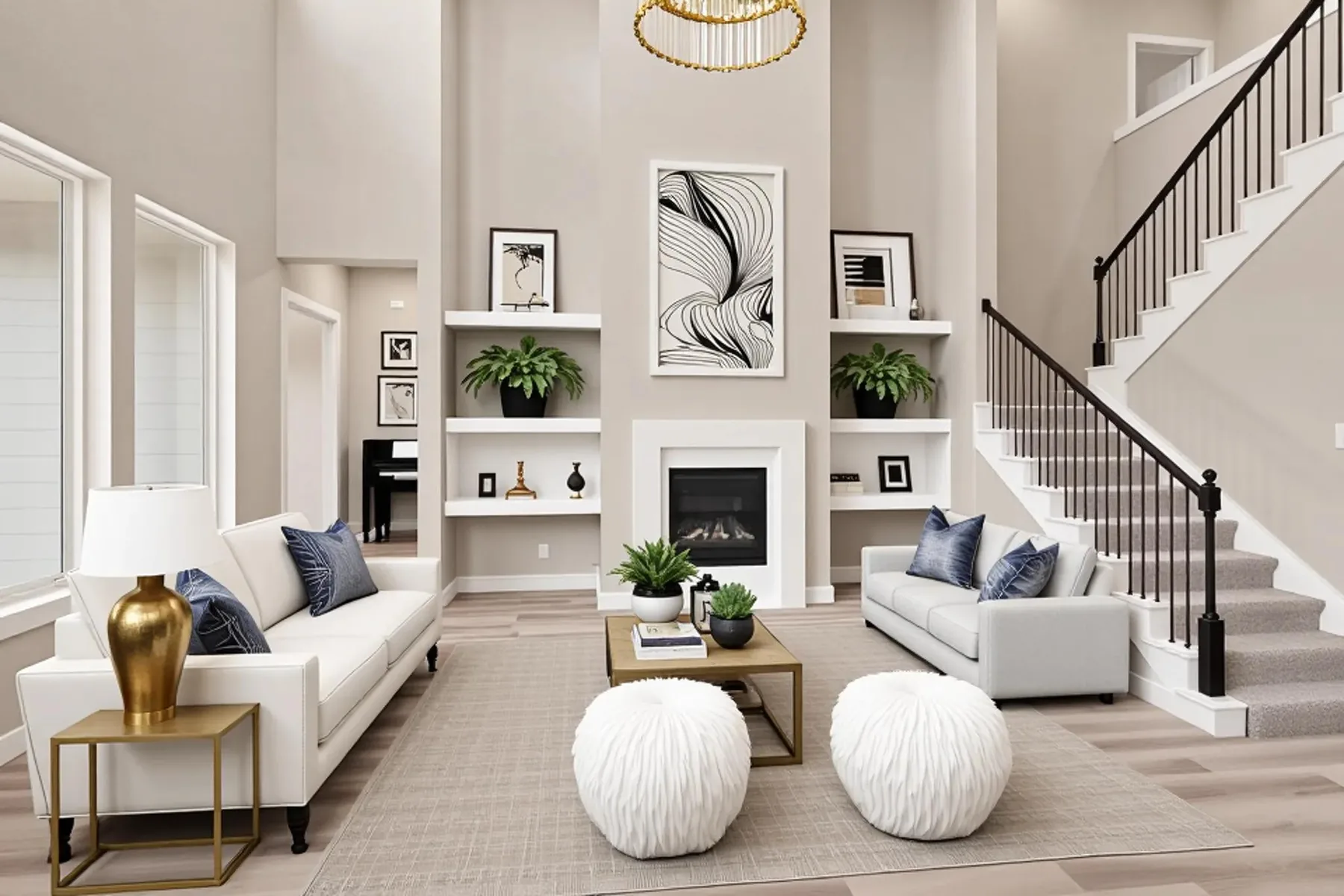 Interior of a Scott Felder Homes home in The Grove at Blackhawk, Pflugerville