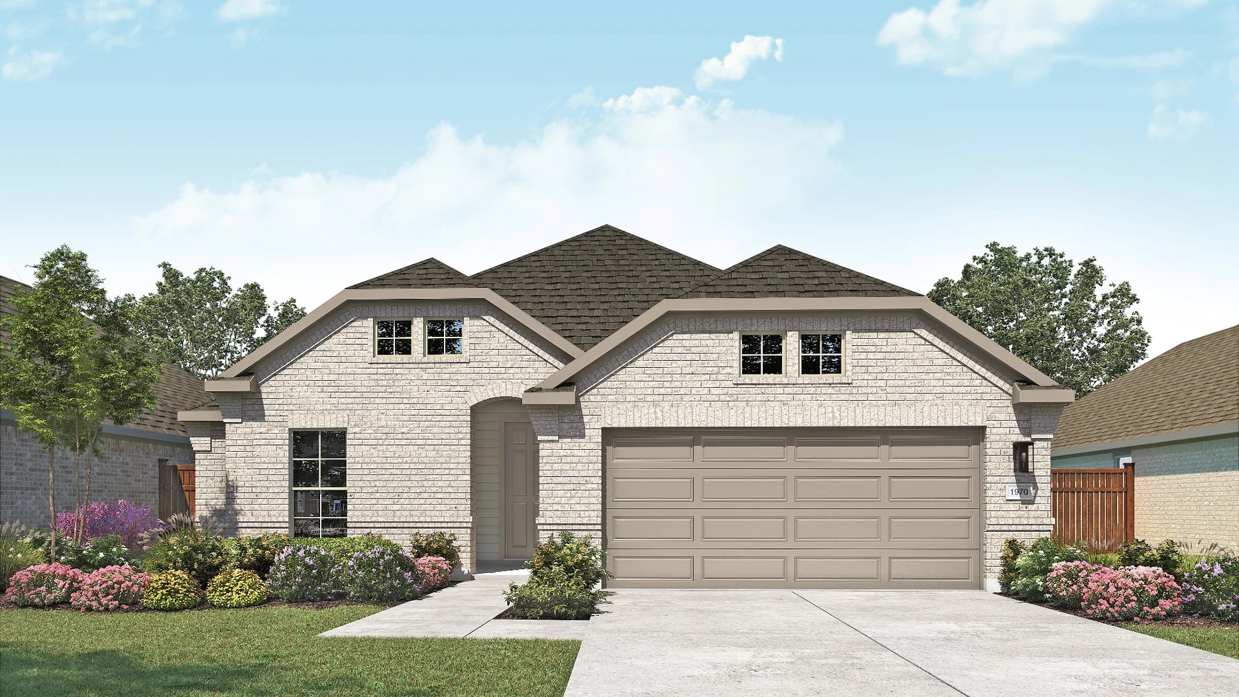 Builder rendering of a DRB Homes home in Heritage Mill, Hutto