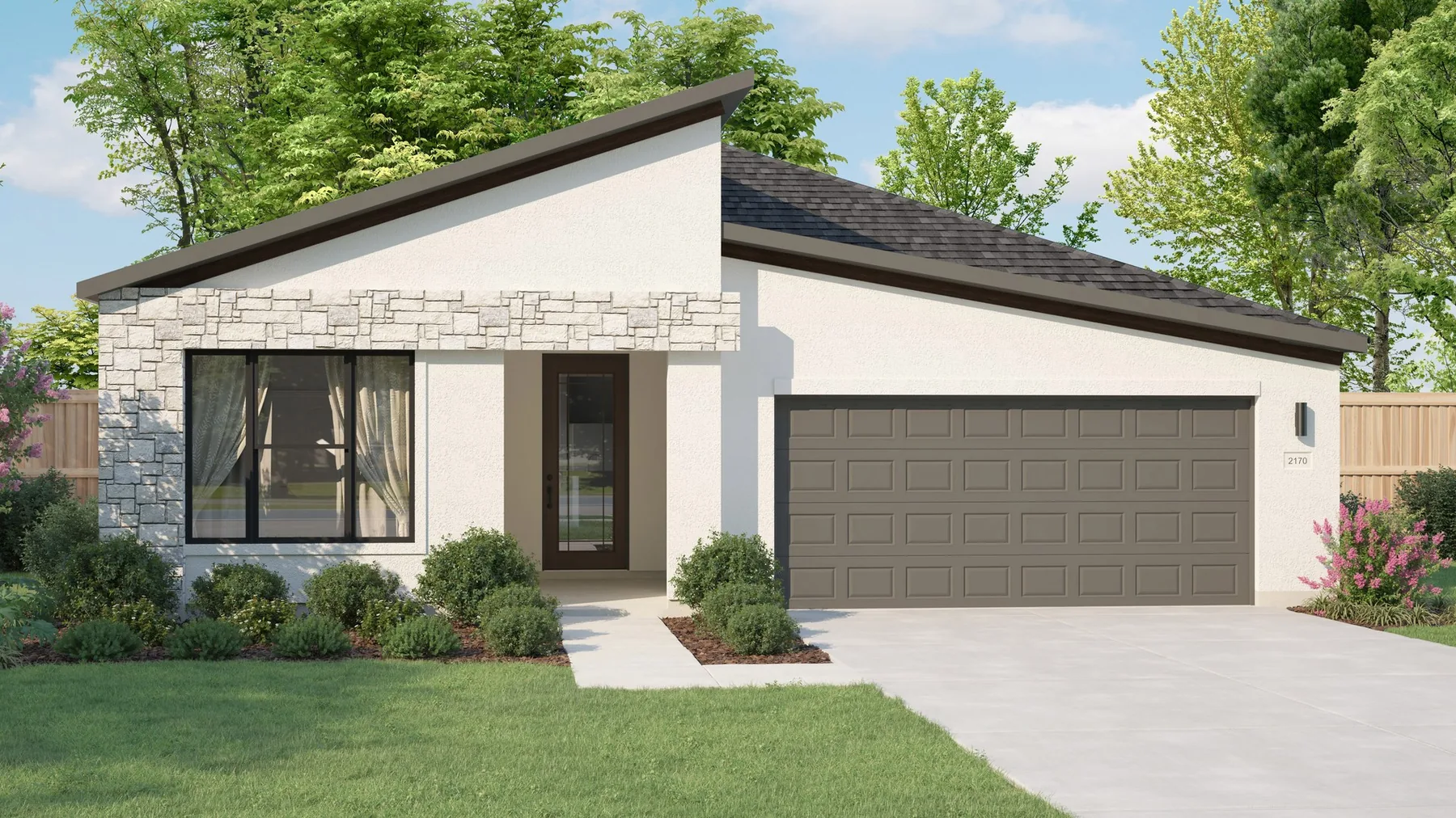 Builder rendering of a DRB Homes home in Lakeside Meadows, Pflugerville