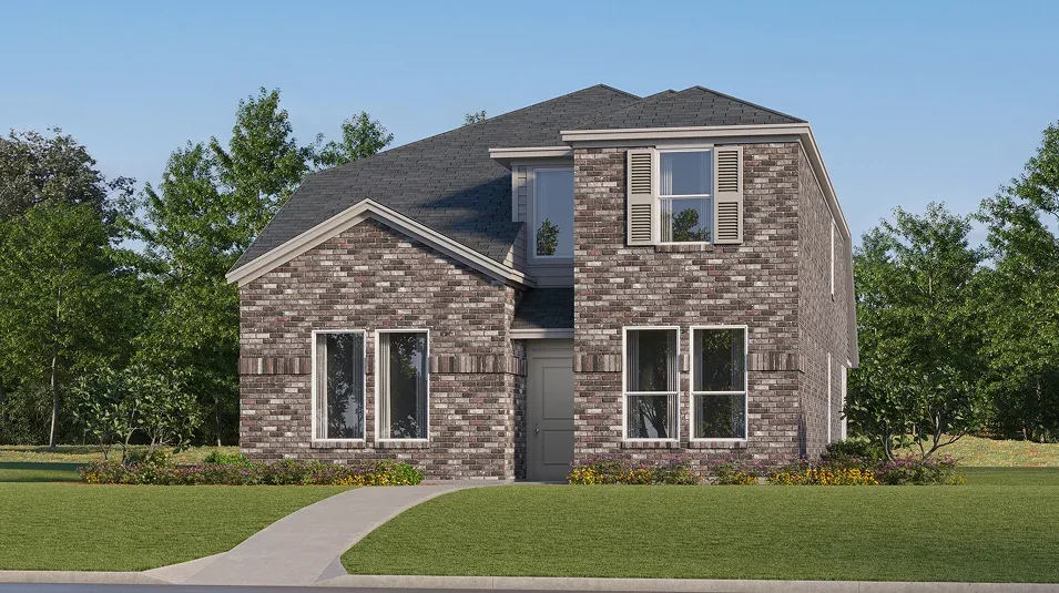 Builder rendering of a Lennar home in Meadowlark Preserve, Pflugerville