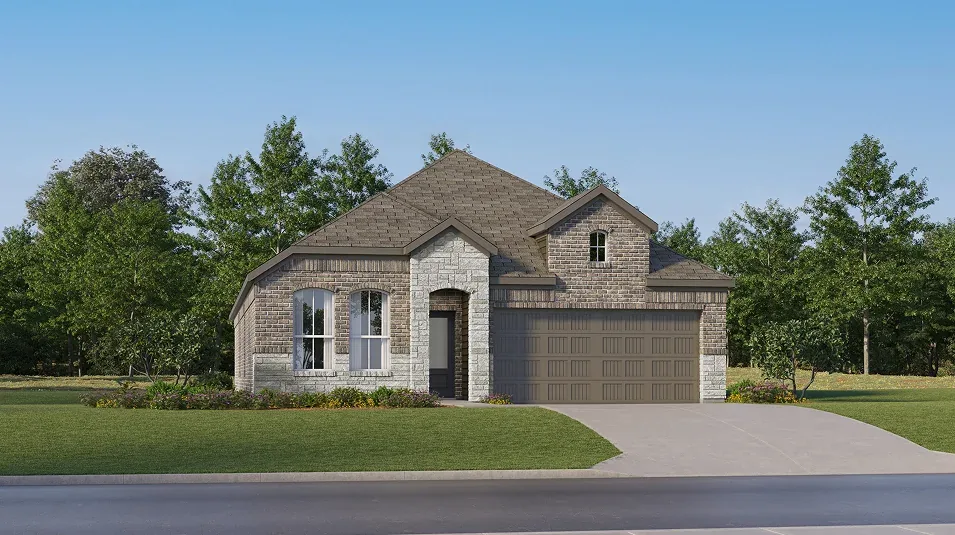 Builder rendering of a Lennar home in Meadowlark Preserve, Pflugerville