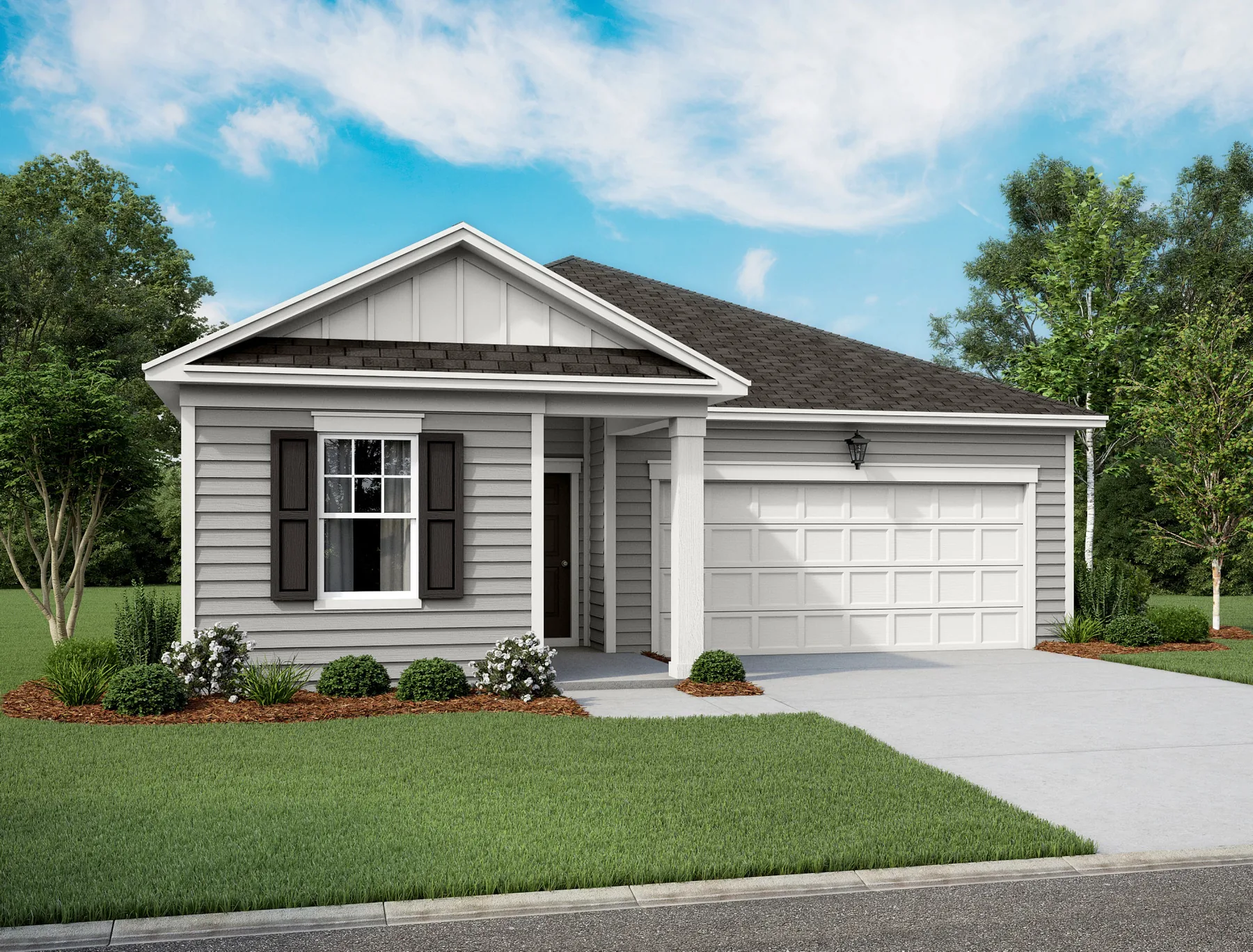 Exterior of a Starlight Homes home in The Trails at Carmel, Pflugerville