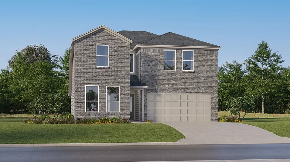 Builder rendering of a Lennar home in Winfield Park, Hutto