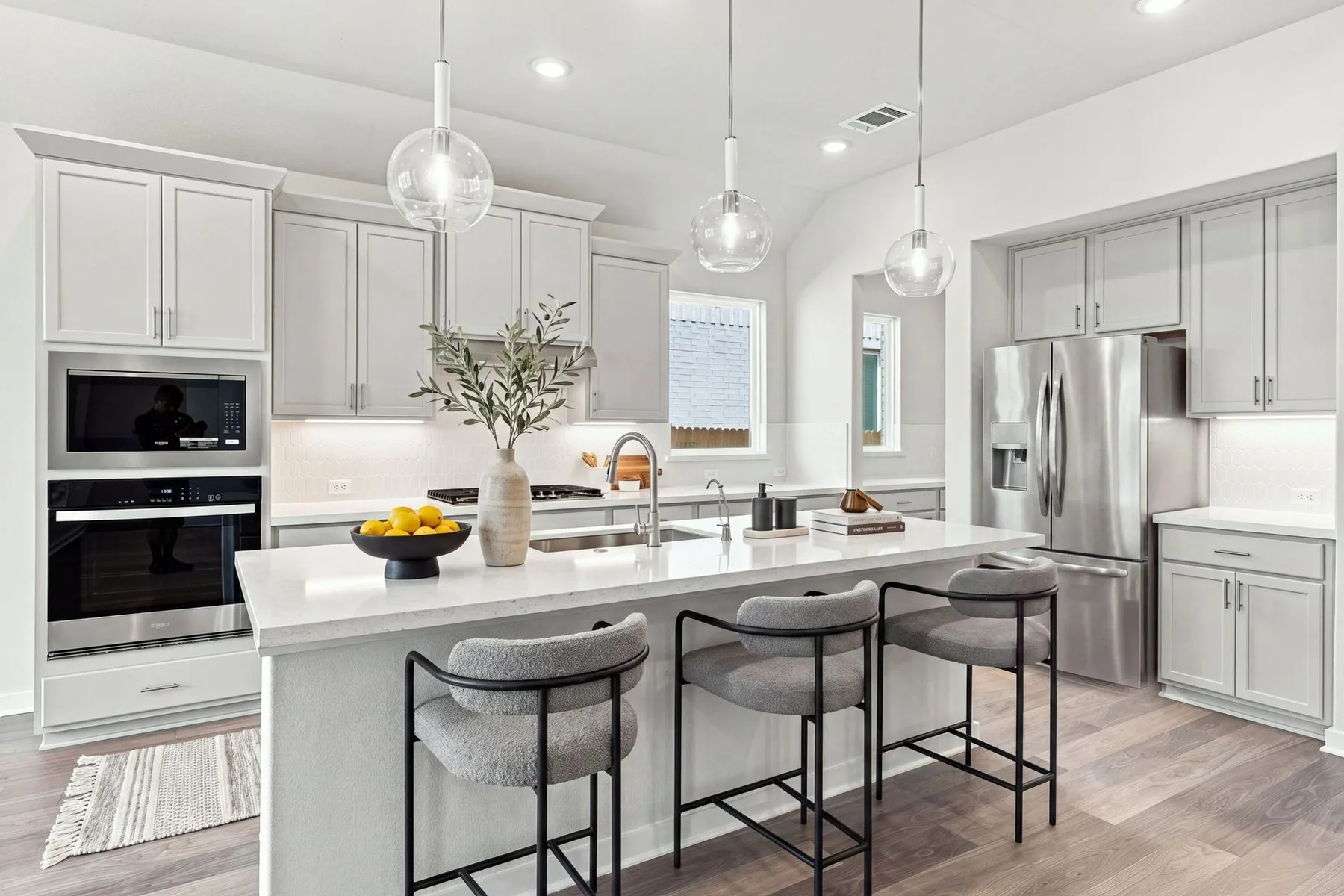 Kitchen of a completed Coventry home on Judys View, Blackhawk